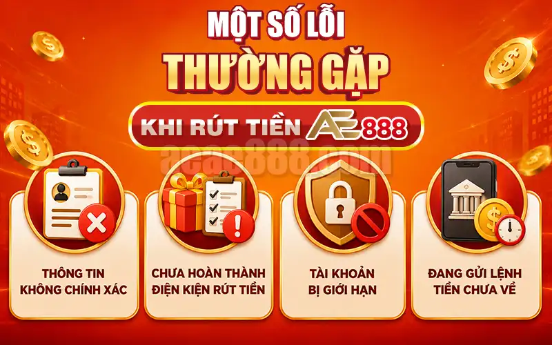 Lỗi Thường Gặp Khi Rút Tiền AE888