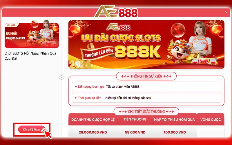 cách kích hoạt mã khuyến mãi AE888